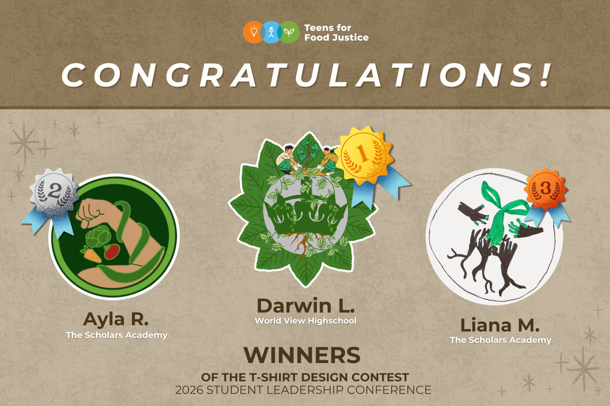 T-Shirt Contest 2026 Winners Poster